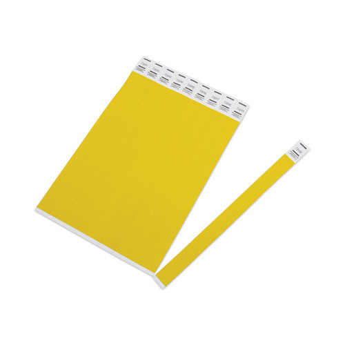 Advantus Crowd Management Wristbands, Sequentially Numbered, 10 X 0.75, Yellow, 100/pack ( AVT75444 )
