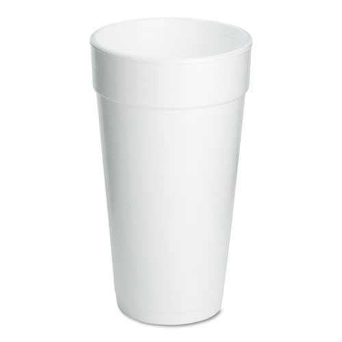 Dart Foam Drink Cups, 20 Oz, White, 500/carton ( DCC20J16 )