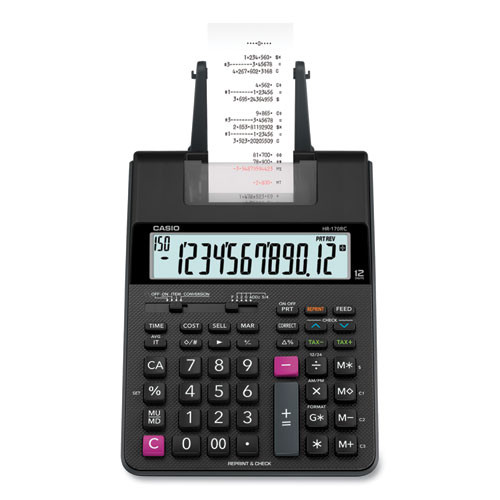 Photos - Calculator Casio Hr170r Printing , Black/red Print, 2 Lines/sec ( CSOHR170R 