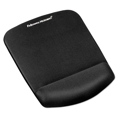 Photos - Other for Computer Fellowes Plushtouch Mouse Pad With Wrist Rest, 7.25 X 9.37, Black ( FEL925 