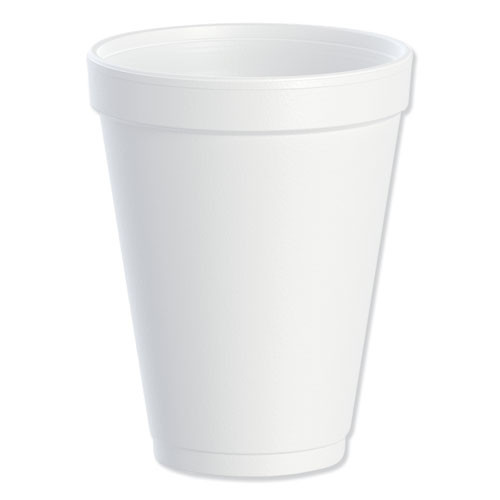 Dart Foam Drink Cups, 12 Oz, White, 25/bag, 40 Bags/carton ( DCC12J12 )