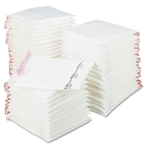 Sealed Air Jiffy Tuffgard Self-seal Cushioned Mailer, #2, Barrier Bubble Lining, Self-adhesive Closure, 8.5 X 12, White, 50/cart
