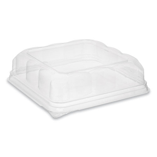 Pactiv Evergreen Recycled Container Lid, Dome Lid For 6 X 6 Brownie Container, 7.5 X 7.5 X 2.02, Clear, 195/carton ( PCT75S20SDO