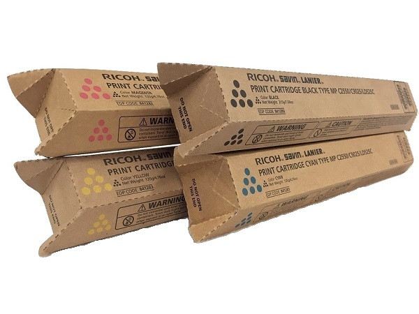 Ricoh MP-C2550 Set | 841280 841281 841282 841283 | Original Ricoh Laser Toner Cartridges  Black, Cyan, Magenta, Yellow