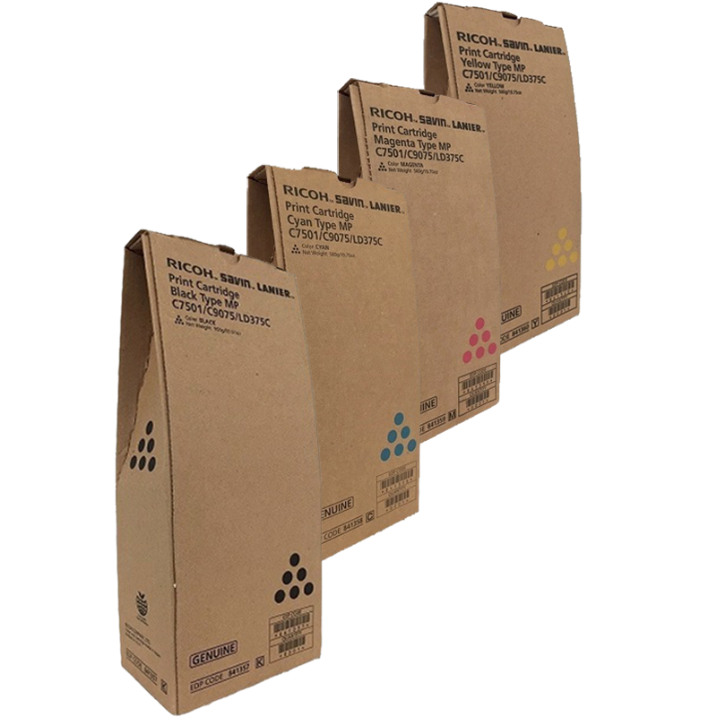 Ricoh MP-C65001SP Set | 841357 841358 841359 841360 | Original Ricoh Laser Toner Cartridges  Black, Cyan, Magenta, Yellow