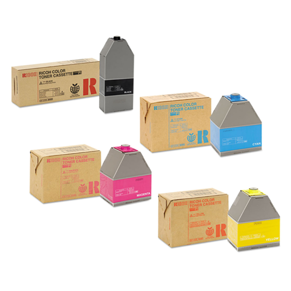 Ricoh Type P1 Set | 884900, 884901, 884902, 884903 | Original Ricoh Laser Toner Cartridges  Black, Cyan, Magenta, Yellow