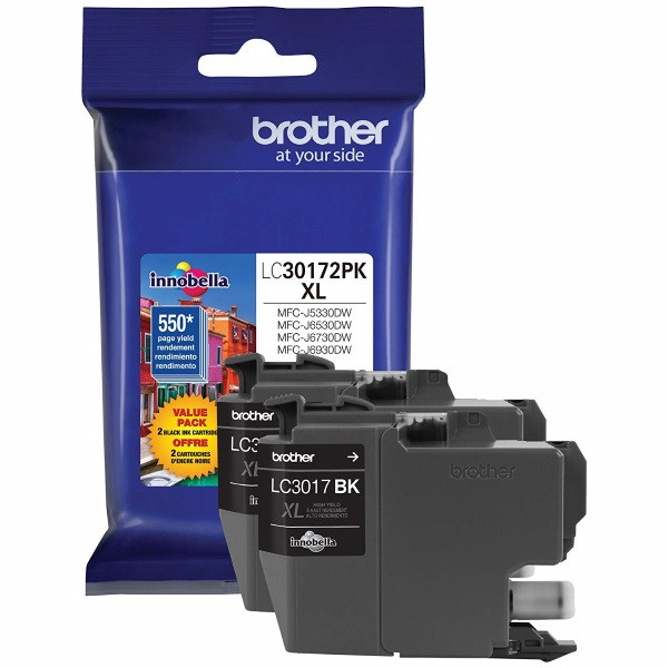 Photos - Ink & Toner Cartridge Brother LC-3017 | Original  High-Yield Ink Cartridge Dual Pack Black BRTLC3 