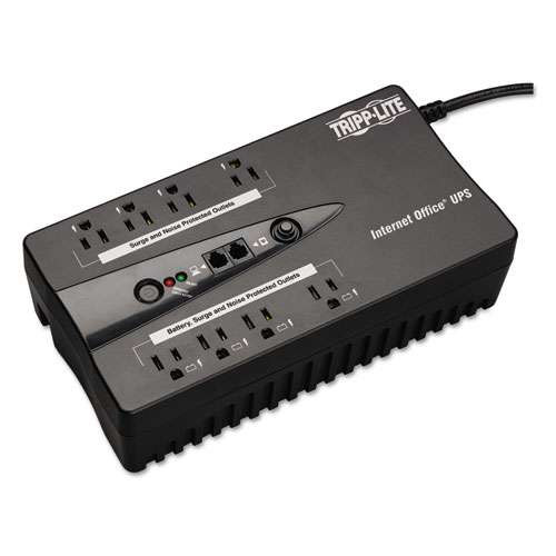 Photos - Surge Protector / Extension Lead TrippLite Tripp Lite Internet Office Ultra-compact Desktop Standby Ups, Usb, 10 Outl 