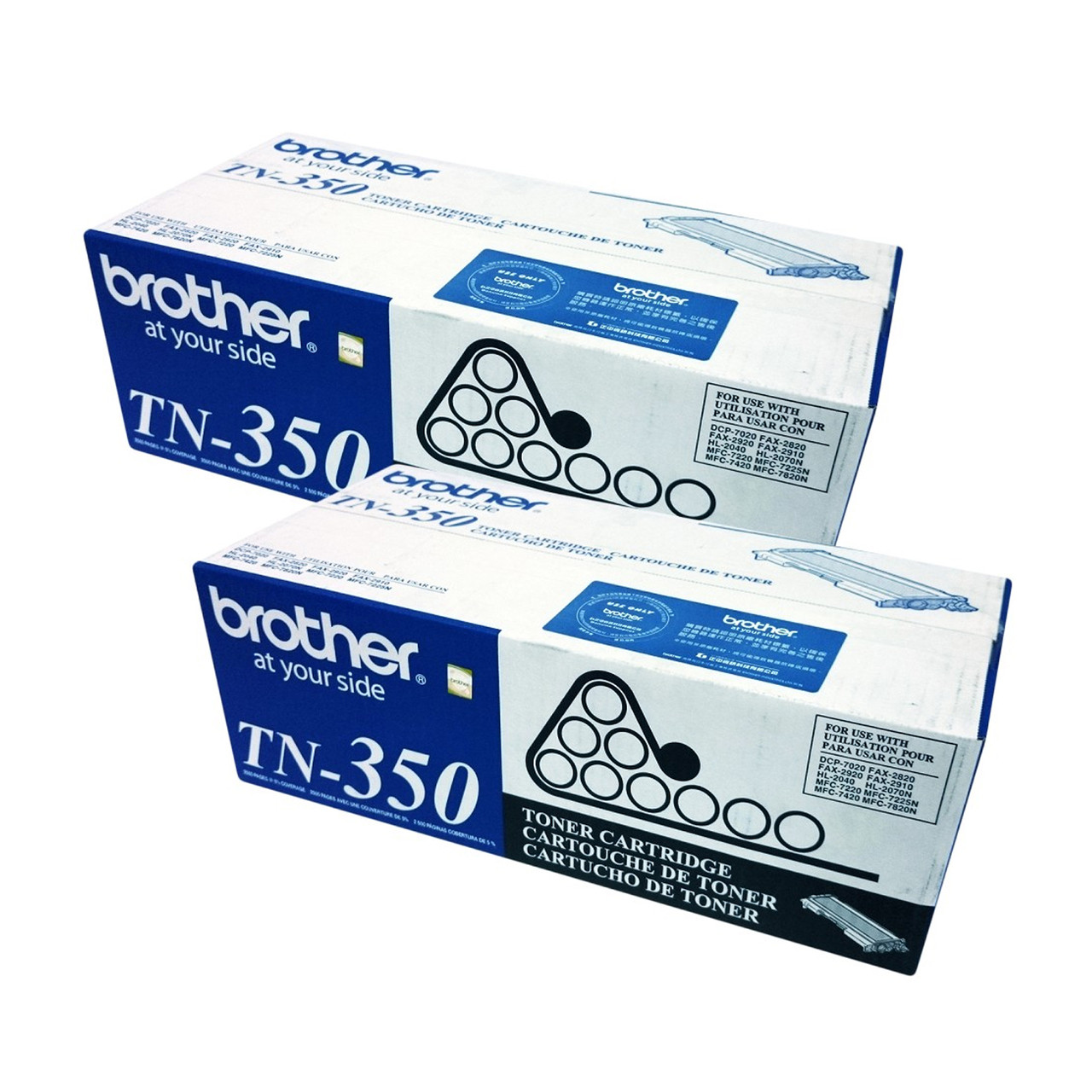 Photos - Ink & Toner Cartridge Brother TN350 | Original  Dual Pack Toner Cartridges - Black BRTTN3502PK 