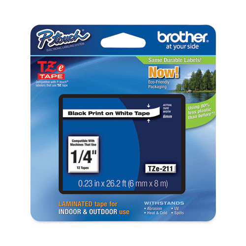 Photos - Other consumables Brother P-Touch Tze Standard Adhesive Laminated Labeling Tape, 0.23" X 26. 