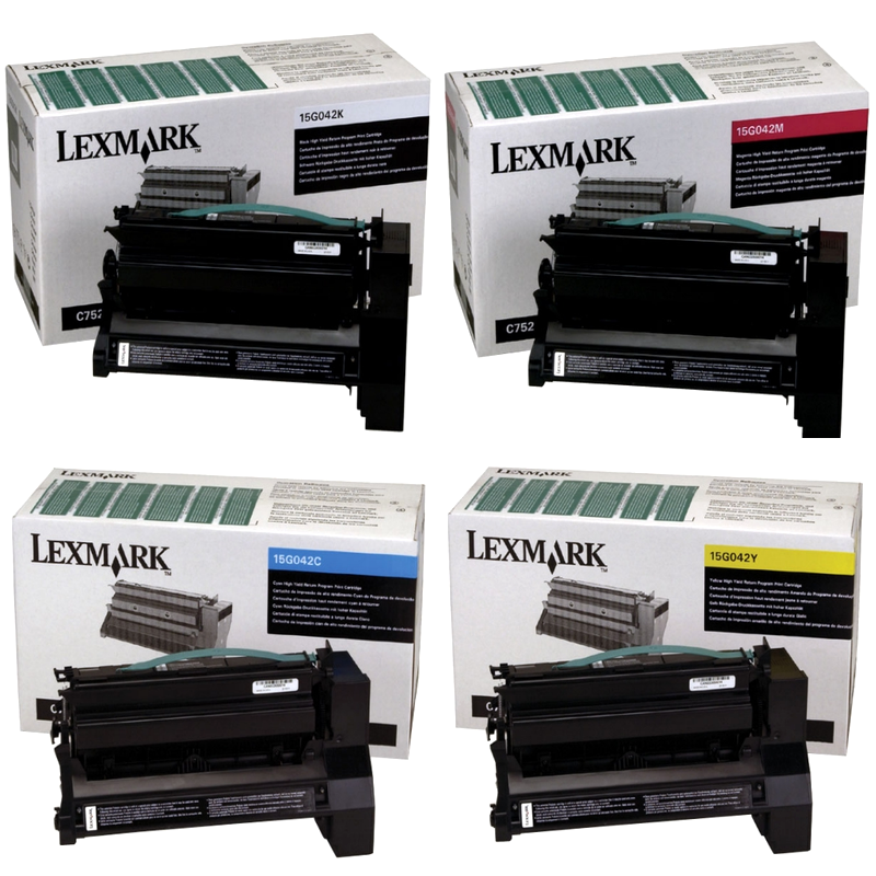 Photos - Ink & Toner Cartridge Lexmark 15G042 Set | 15G042C, 15G042K, 15G042M, 15G042Y | Original 