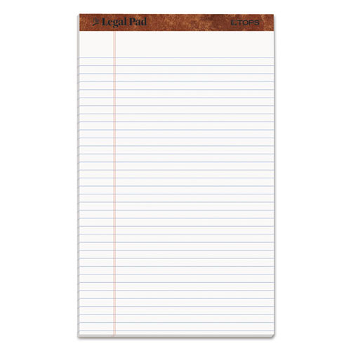TOPS the Legal Pad Ruled Perforated Pads, Wide/legal Rule, 50 White 8.5 X 14 Sheets, Dozen ( TOP7573 )