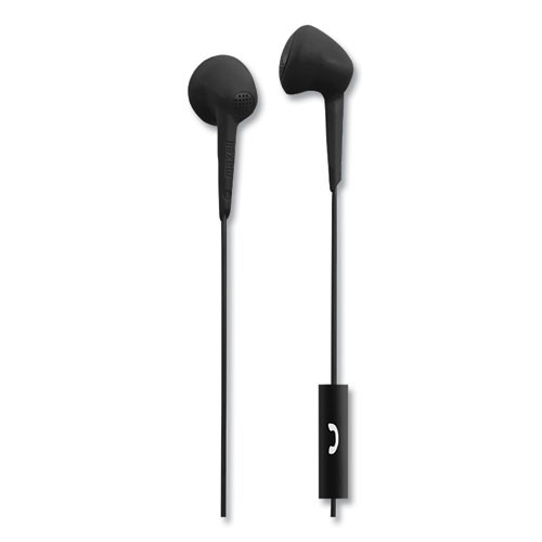 Photos - Headphones Maxell Jelleez Earbuds, 4 Ft Cord, Black  191569 ( MAX191569 )
