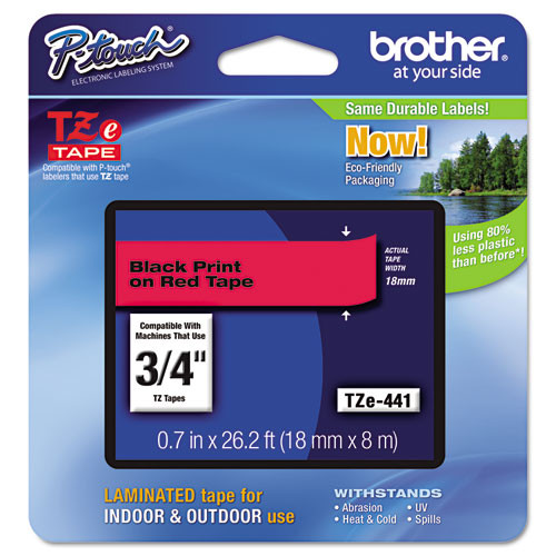 Photos - Other consumables Brother P-Touch Tze Standard Adhesive Laminated Labeling Tape, 0.7" X 26.2 