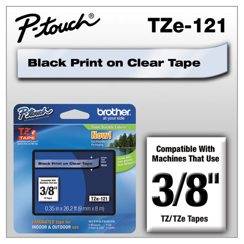 Photos - Other consumables Brother P-Touch Tze Standard Adhesive Laminated Labeling Tape, 0.35" X 26. 