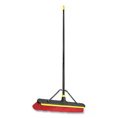 Photos - Other sanitary accessories Quickie Bulldozer 2-in-1 Squeegee Pushbroom, 24 X 54, Pet Bristles, Finish