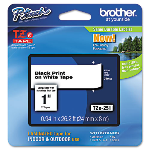 Photos - Other consumables Brother P-Touch Tze Standard Adhesive Laminated Labeling Tape, 0.94" X 26. 