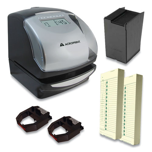 Acroprint Es900 Time Clock Bundle, Digital Display, Black ( ACPTRB950 )