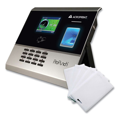 Acroprint Propunch Biometric And Proximity Bundle, 50 Employees, Black ( ACPOLB300 )