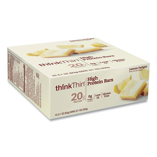 Photos - Mixer thinkThin High Protein Bars, Lemon Delight, 2.1 Oz Bar, 10 Bars/carton, De
