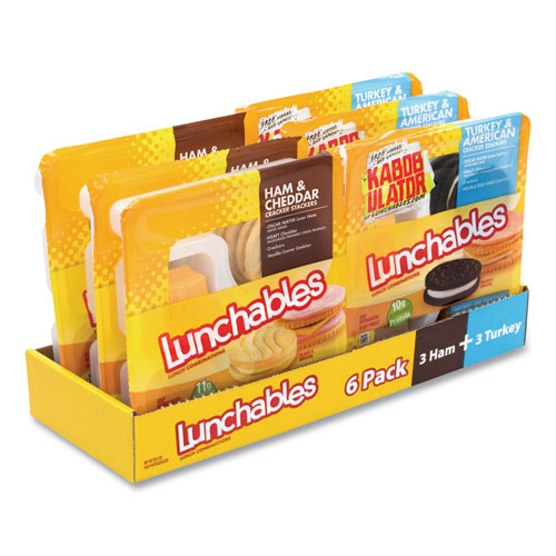 Oscar Mayer Lunchables Variety Pack, Turkey/american And Ham/cheddar, 6/box, Delivered In 1-4 Business Days ( GRR90200011 )