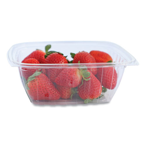 World Centric Pla Rectangular Deli Containers, 32 Oz, 6.1 X 7.6 X 2.8, Clear, 600/carton ( WORRDCS32 )