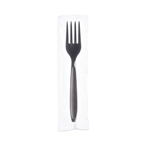 Dart Boxed Reliance Medium Weight Cutlery, Fork, Black, 1,000/carton ( SCCRSK10004 )