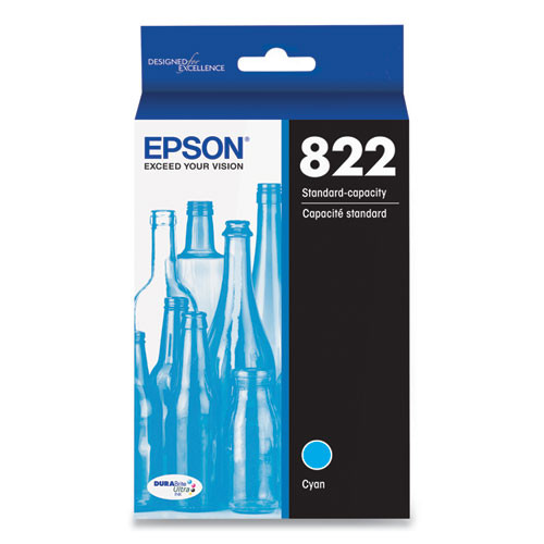 Photos - Ink & Toner Cartridge Epson T822220-s  Durabrite Ultra Ink, 240 Page-yield, Cyan ( EPST822 (t822)