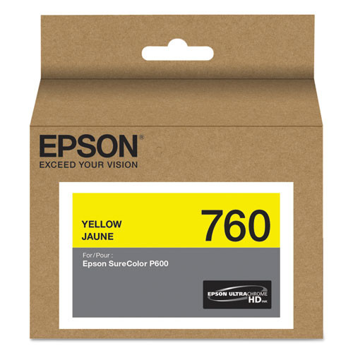 Photos - Ink & Toner Cartridge Epson T760420 (760) Ultrachrome Hd Ink, Yellow  ( EPST760420 )