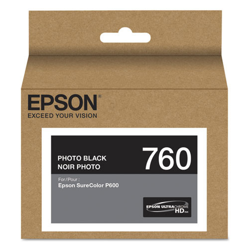 Photos - Ink & Toner Cartridge Epson T760120 (760) Ultrachrome Hd Ink, Photo Black  ( EPST760120 )