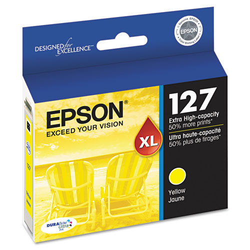 Photos - Ink & Toner Cartridge Epson T127420-s  Durabrite Ultra Extra High-yield Ink, Yellow ( EPST1 (127)
