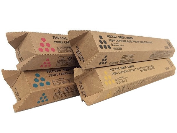 Ricoh MP-C5000 Set | 841284, 841453, 841454, 841455 | Original Ricoh Laser Toner Cartridges  Black, Cyan, Magenta, Yellow