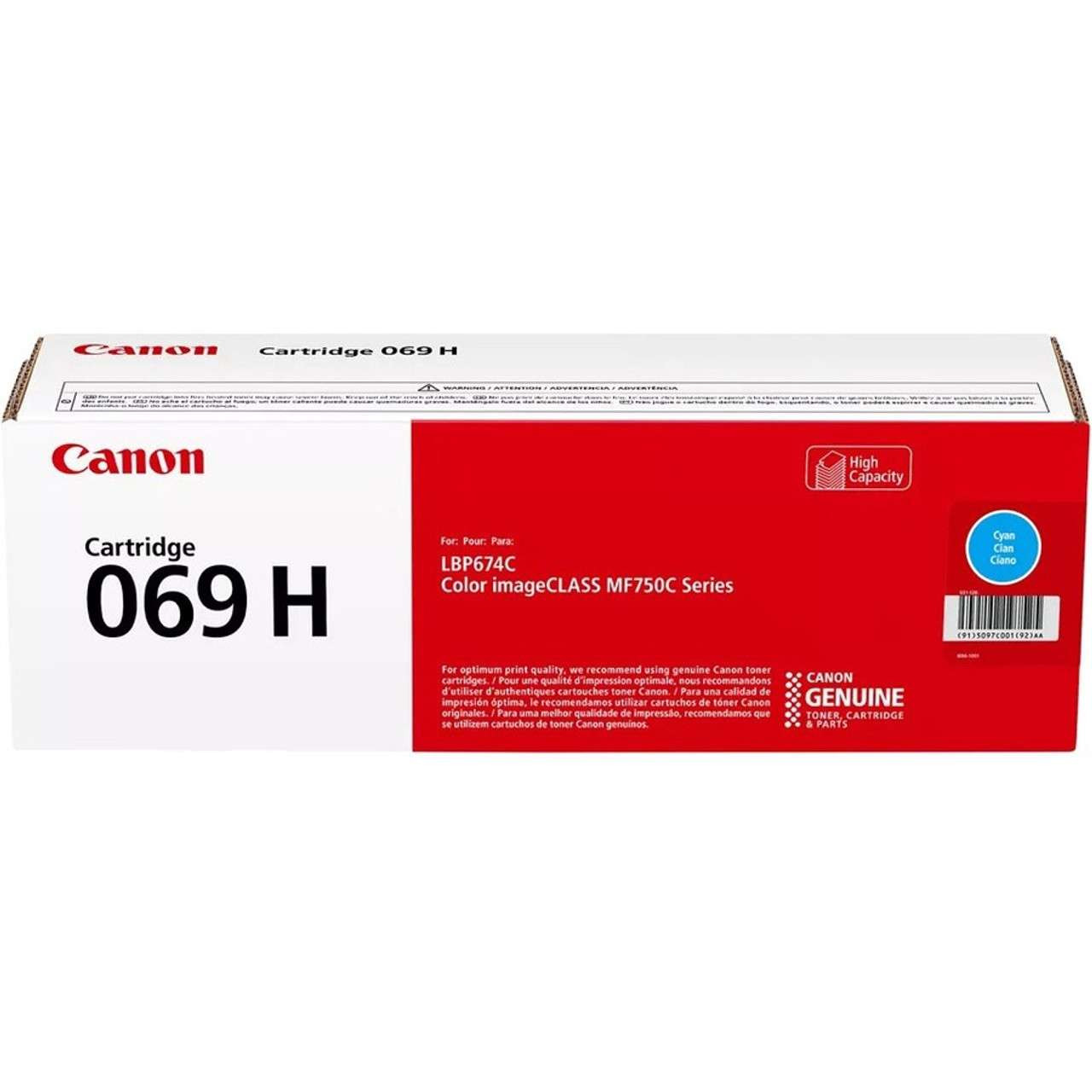 Photos - Ink & Toner Cartridge Canon 5097C001 |  069H | Original  High-Yield Toner Cartridge -Cyan CN 