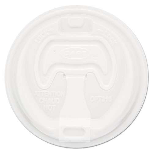 Photos - Darts Dart Optima Reclosable Lid, Fits 12 Oz To 24 Oz Foam Cups, White, 100/pack
