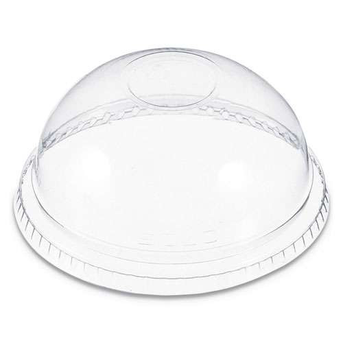 Photos - Darts Dart Plastic Dome Lid, No-hole, Fits 9 Oz To 22 Oz Cups, Clear, 100/sleeve