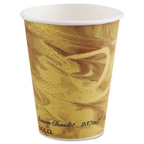 Photos - Darts Dart Mistique Polycoated Hot Paper Cup, 8 Oz, Printed, Brown, 50/ Sleeve,