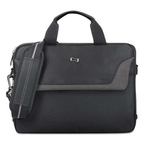 Photos - Business Briefcase AL-KO Solo Pro Slim Brief, Fits Devices Up To 14.1", Polyester, 14 X 1.5 X 10.5, 