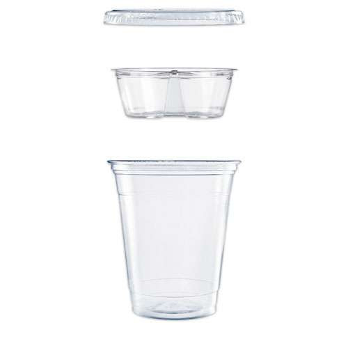 Photos - Darts Dart Clear Pet Cups With Single Compartment Insert, 12 Oz, Clear, 500/cart