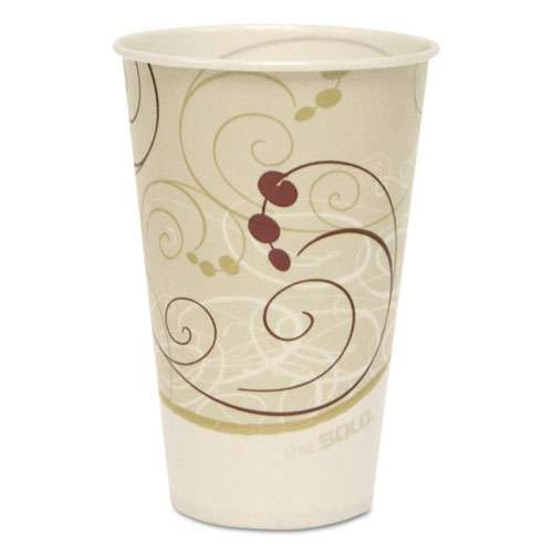 Photos - Darts Dart Symphony Treated-paper Cold Cups, 12 Oz, White/beige/red, 100/bag, 20